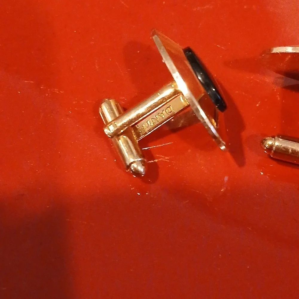 Gold and Black Cufflinks